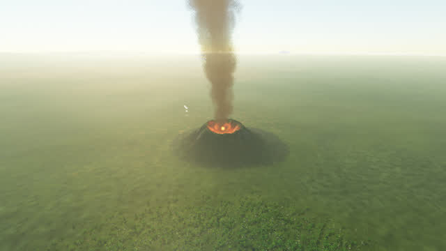 Sixteen volcanoes stand on the world; you chart them as you find them.